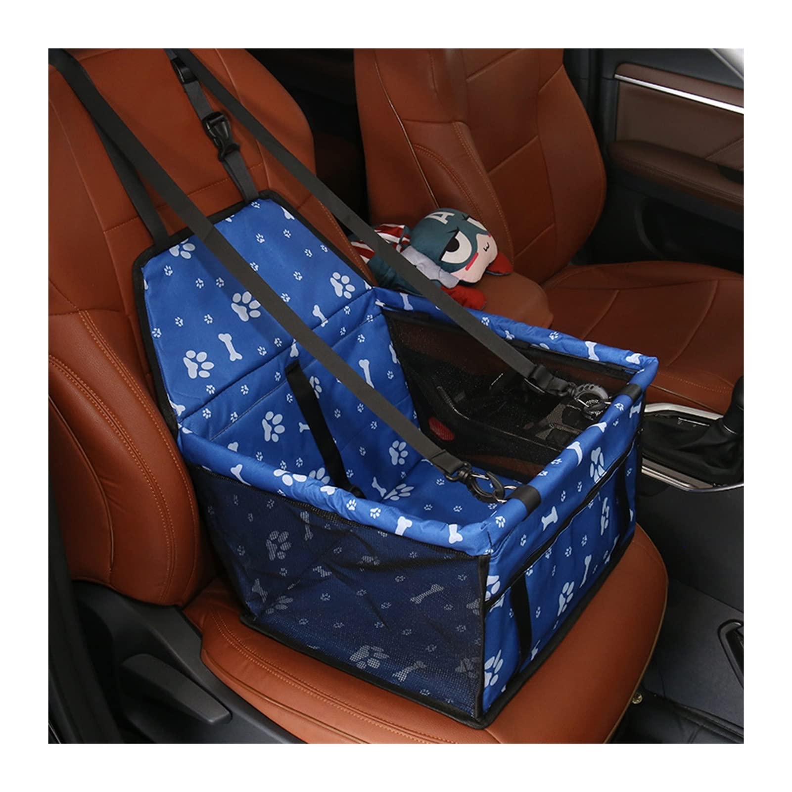 EHYSYN Autositzbezüge Autositzbezug für Hunde, Faltbare Hängematte, Haustier-Reisetasche, Transport von Katzen und Hunden Hundedecke(Style1 Blue) von EHYSYN