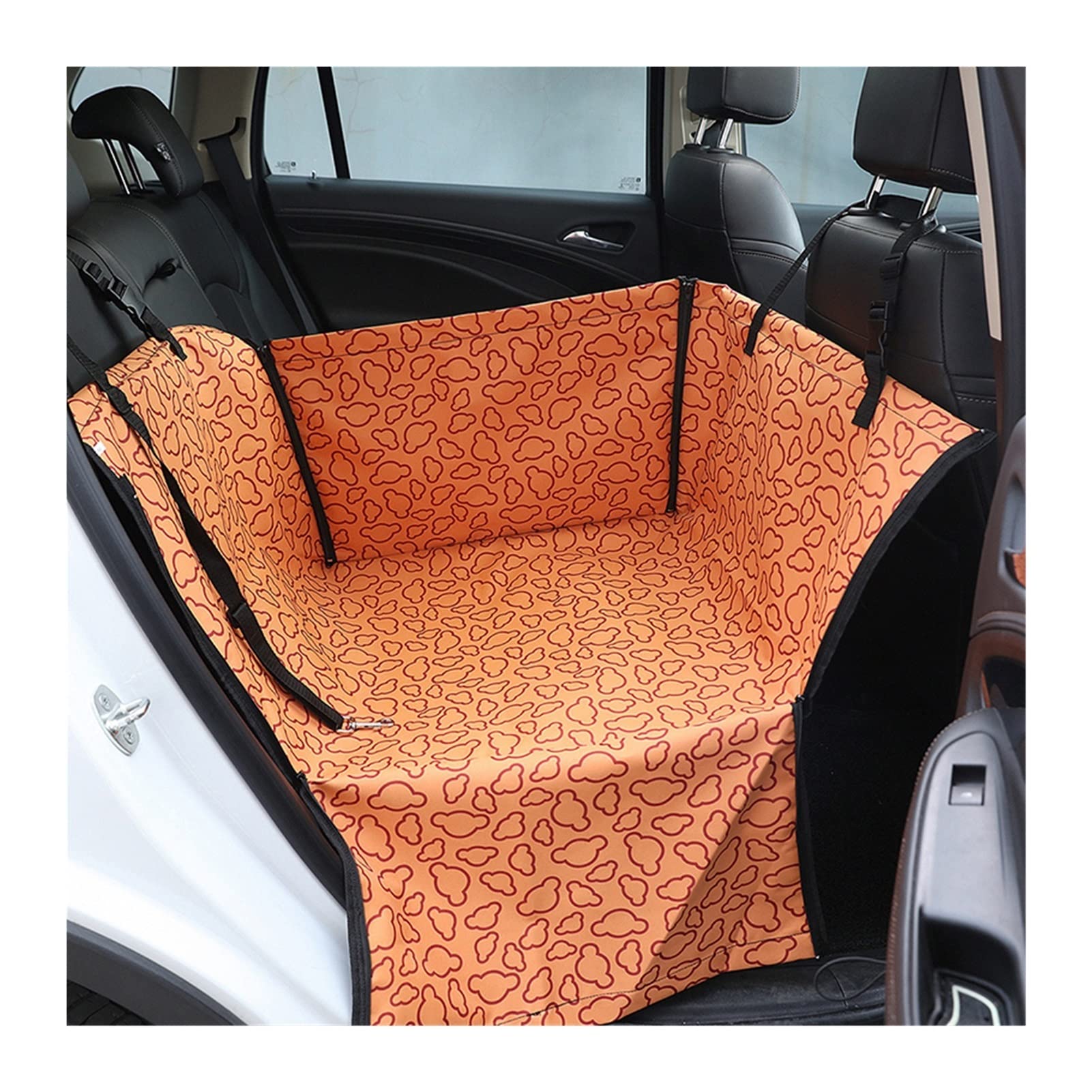 EHYSYN Autositzbezüge Pet Carrier Hund Autositzbezug Kissen Federungsmatratze Transport von Hunden Hundedecke(B-Orange Clouds) von EHYSYN