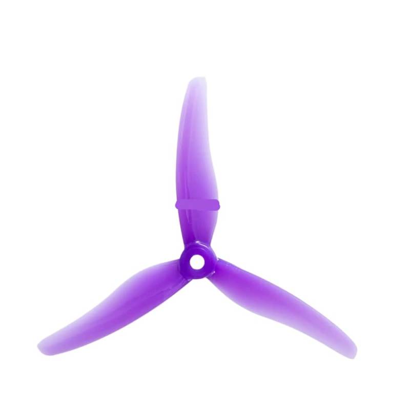 12er-Pack 51433 5-Zoll-Tri-Propeller Kompatibel mit bürstenlosen Motor, FPV-Renndrohne, CW-CCW-Kompatibilität(6 pair purple) von EHxCUF