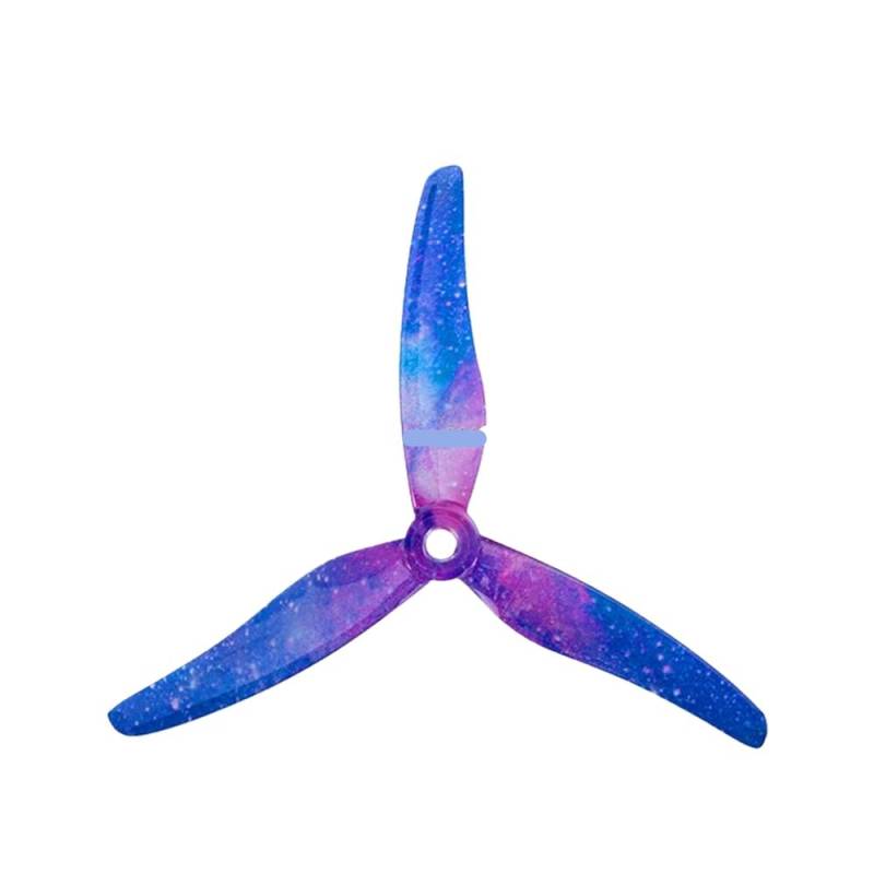 24er Pack 12 Paar 5 Zoll 3 Tri Propeller CW CCW Kompatibel mit bürstenlose Motoren FPV Racing Drones kompatibel mit 51433(12 pair sky color) von EHxCUF