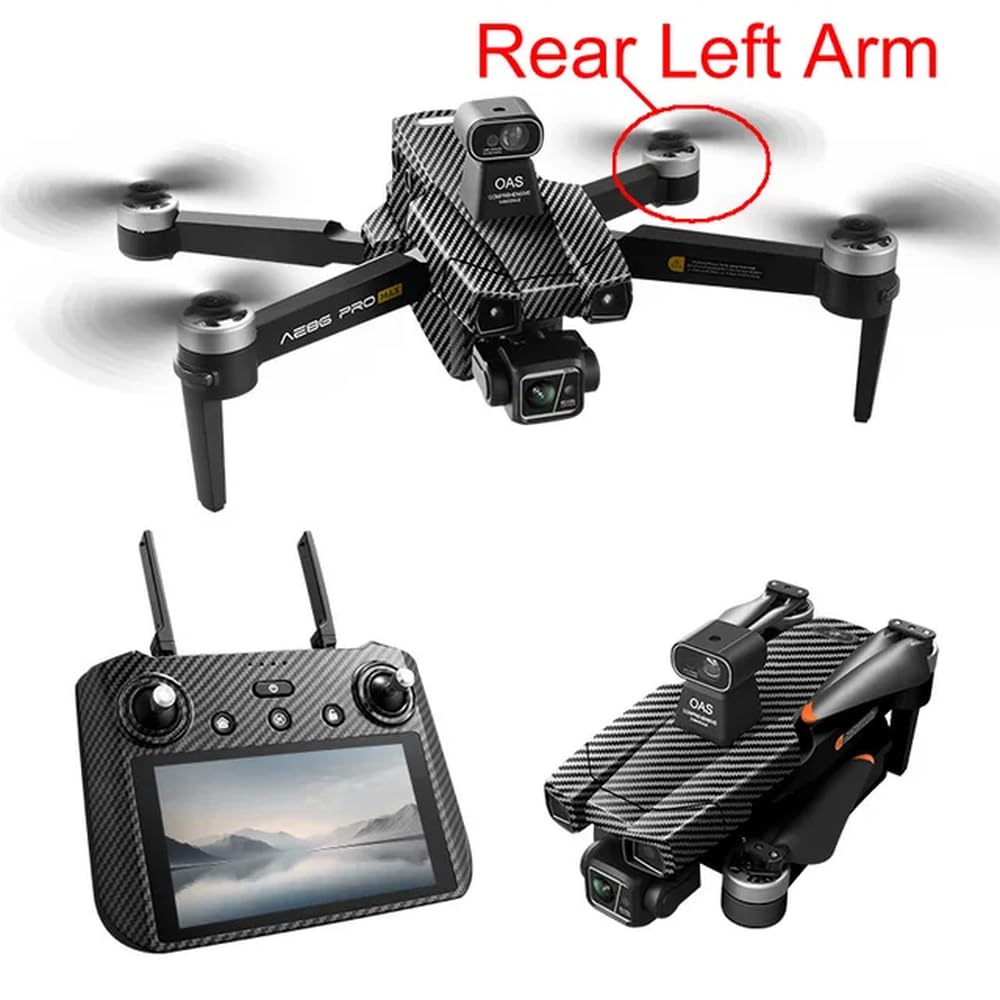 AE86 Pro Max kompatible GPS-Drohne, bürstenlos, klappbar, RC-Quadcopter, Ersatzteile, bürstenlose Motorarme vorne hinten links rechts(Rear Left Arm) von EHxCUF