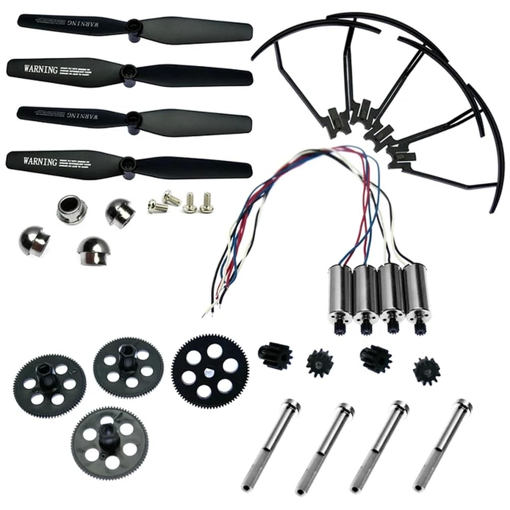 Kompatible Ersatzteile Kompatibel mit VISUO XS816 XS809W XS809HW XS809 XS809S RC Quadcopter-Drohne, einschließlich Propeller, Schrauben, Schutz, Motoren, Getriebe, Zubehör(WHITE) von EHxCUF