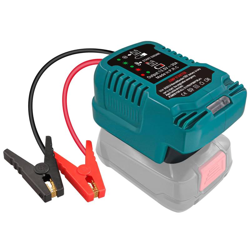 Auto Starthilfekabel für Bos*ch Home and Garden PBA 18V Batterien Tragbarer Auto Batterie Booster,12V Jump Starter Starthilfe,Eingangs-Adapter,Automotive Booster Kabel,Jumper Cable von EID