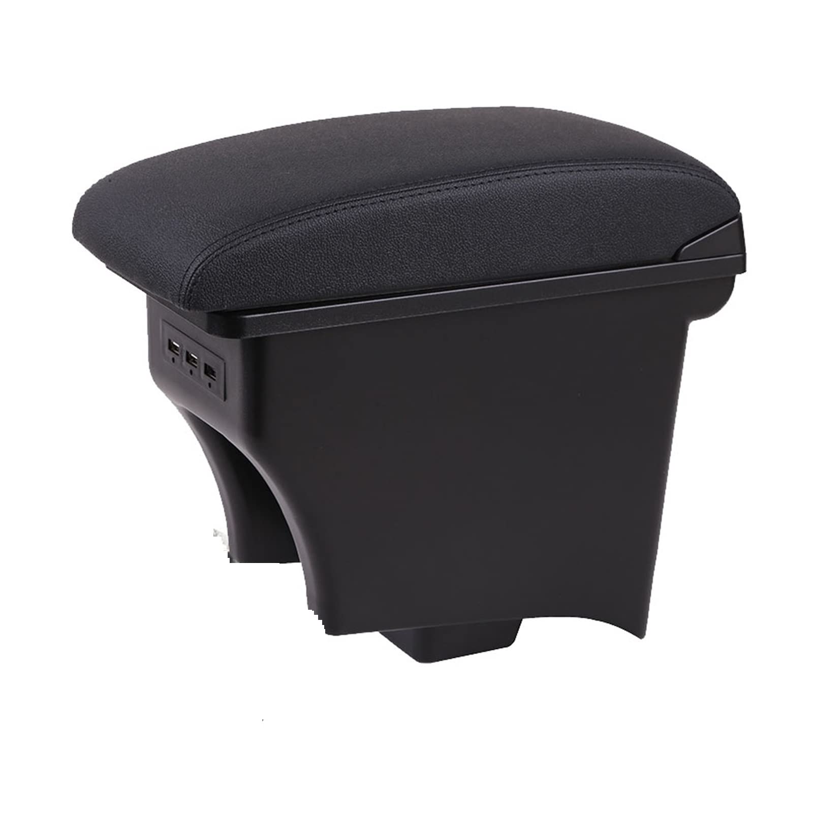 Armlehnenbox Ablagefach Auto-Speicher-Armlehnenbox Auto-Reservierungsbox Autozubehör Für PoLO Für AMEO(A2 Black leather) von EIDASH