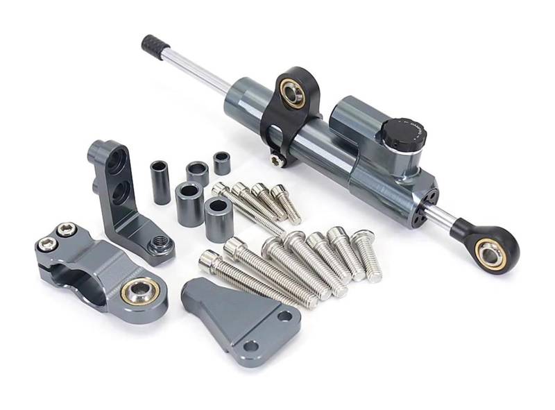 Lenkungsdämpfer Motorrad Für A&prilia RS660 RS 600 2021-2023 Lenkung Stabilisieren Montage Halterung Kit Motorrad Lenkung Dämpfer Stabilisator(X-9) von EIDASH