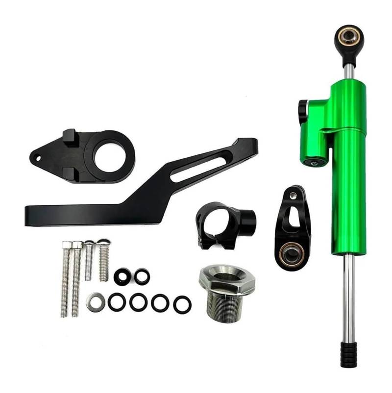 Lenkungsdämpfer Motorrad Für Kawa&saki Für Ninja ZX-6R ZX6R 2009-2022 ZX 6R 636 Control Montage Halterung Kit Motorrad Lenkung Dämpfer Stabilisator(X-4) von EIDASH