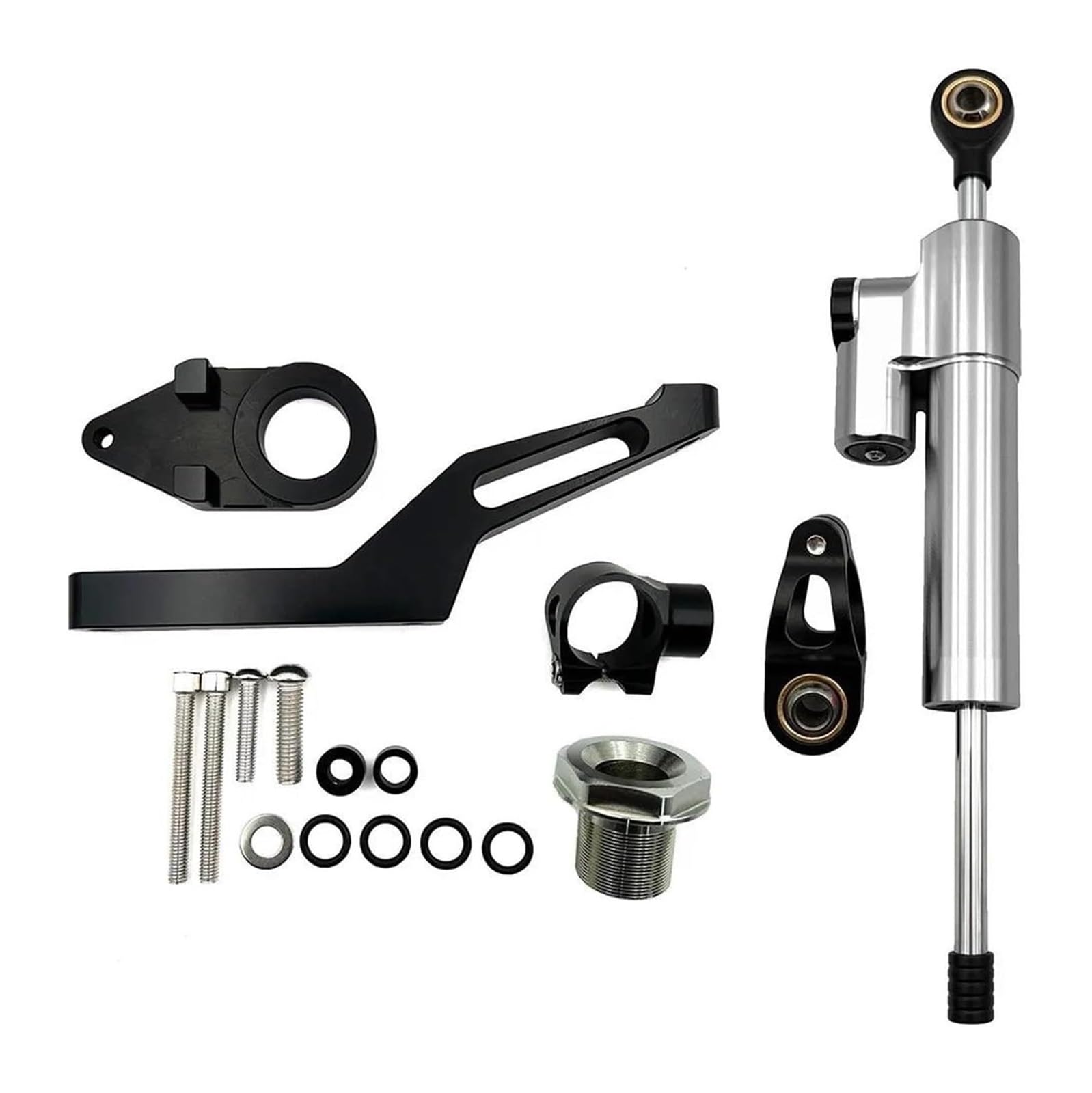 Lenkungsdämpfer Motorrad Für Kawa&saki Für Ninja ZX-6R ZX6R 2009-2022 ZX 6R 636 Control Montage Halterung Kit Motorrad Lenkung Dämpfer Stabilisator(X-6) von EIDASH