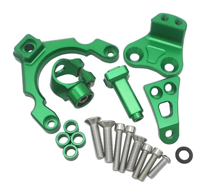 Lenkungsdämpfer Motorrad Für Kawa&saki Z900 Z 900 2017 2019 2018 Lenkungsdämpfer Halterung Stabilisator Linear Mount Support Kit Einstellbare Motorrad(Grün) von EIDASH