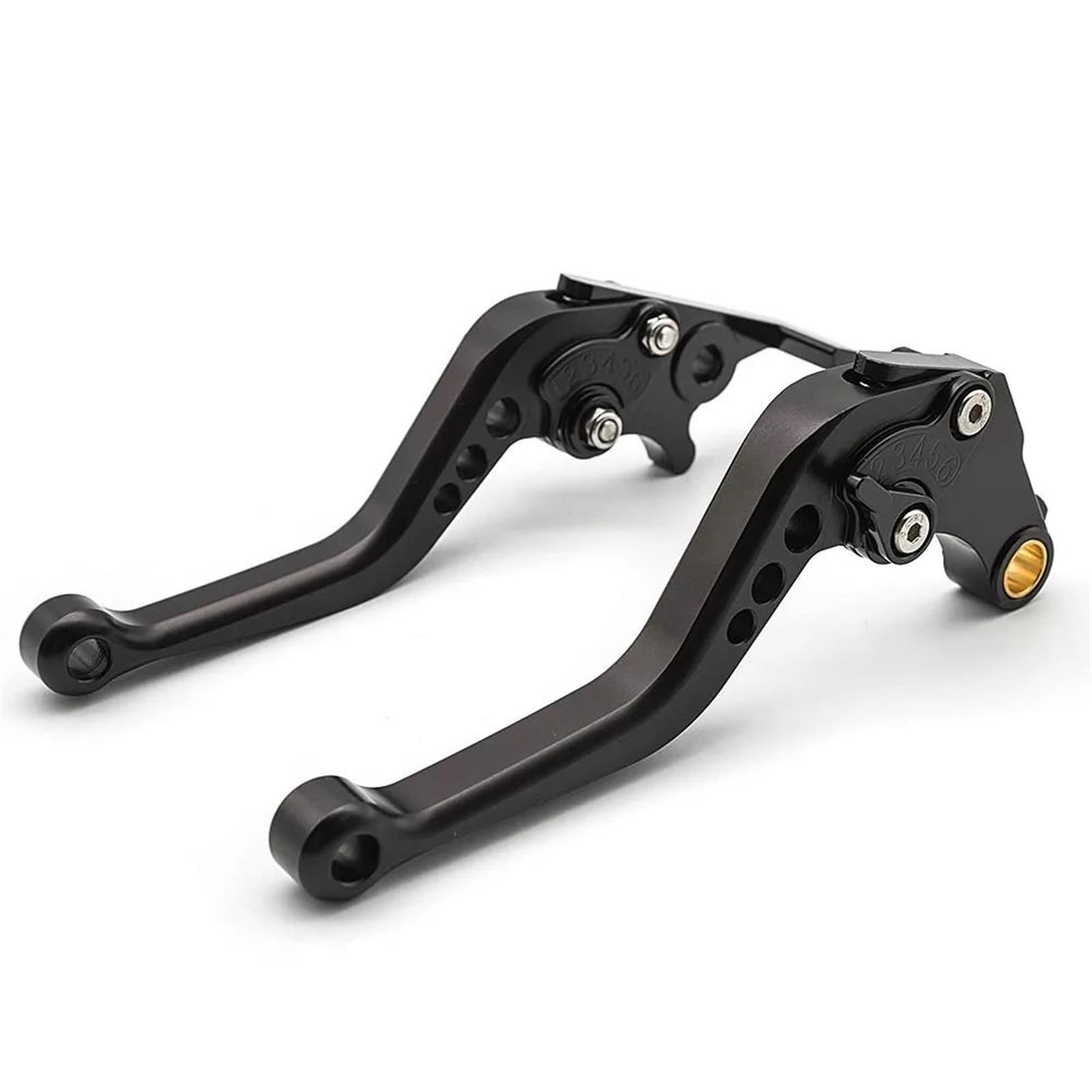 Motorrad Bremshebel Lenker Für Triumph Für Speed ​​400 Für Scrambler 400X 2023 2024 CNC Kurz/Lang Motorrad Einstellbare Bremskupplungshebel Zubehör Bremshebel Kupplungshebel(177mm Black) von EIMMLSX