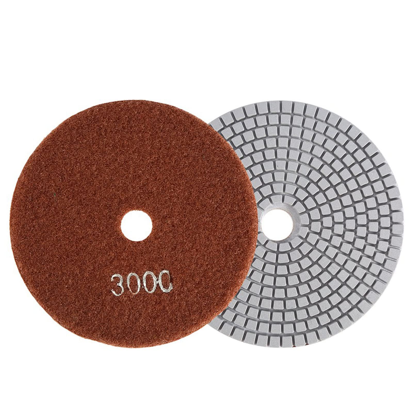 EIMSOAH 5'' Zoll 125mm Nasspolierpads, Polierscheibe, Schleifscheiben für Granit, Beton, Marmor (3000) von EIMSOAH