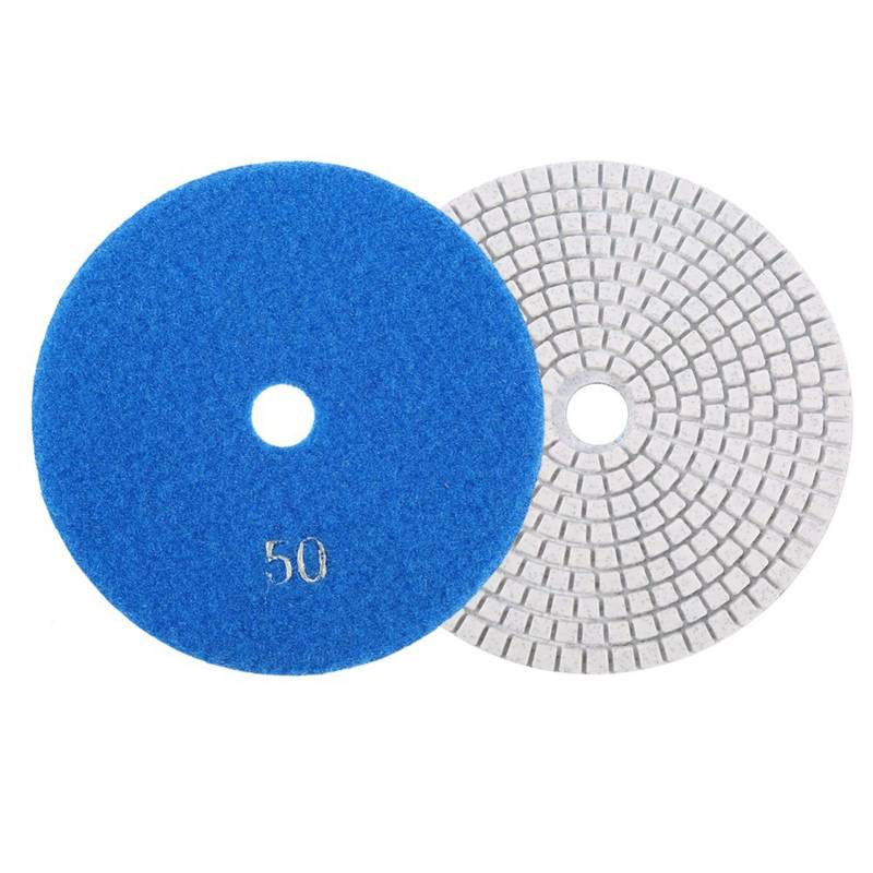 EIMSOAH 5'' Zoll 125mm Nasspolierpads, Polierscheibe, Schleifscheiben für Granit, Beton, Marmor (50) von EIMSOAH