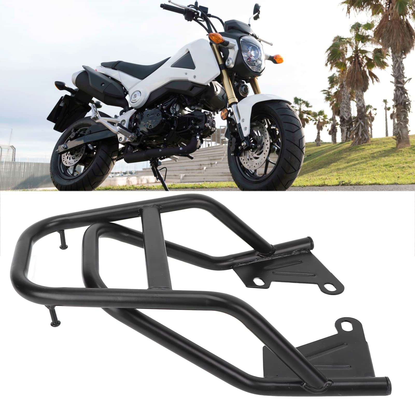 Topcase-Träger, Motorrad-Gepäckträger, Robuste Handlauflinien, Ersatz für Grom MSX125 M3 für Motorrad von EIMSOAH