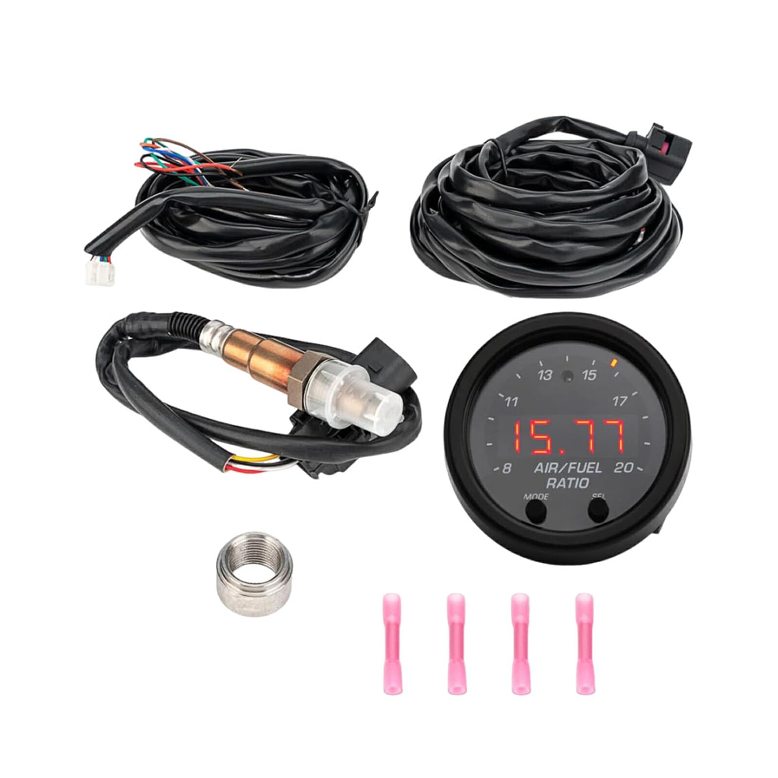 EIOLWJIEO Breitband 02 UEGO Luft Kraftstoff Verhältnis Messgerät Kit Verhältnis Messgerät Sensor AFR Sauerstoff Sauerstoff Sensor Breitband Kraftstoff Verhältnis Messgerät Auto Wideband von EIOLWJIEO