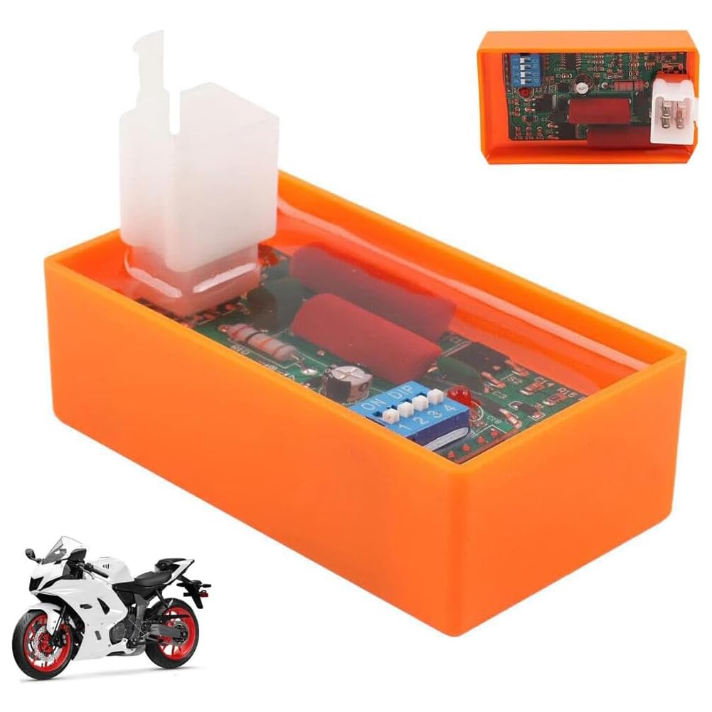 EIRZNGXQ 5-polige AC-CDI-Motorrad-Lgnitionsbox, verstellbar, Hochleistungs-Rennsport, 5-polig, Dual-Stecker-CDI, passend für viele 5-Takt-Modelle von ATVs, Dirt Bikes, Go-Karts, Rollern und Mopeds von EIRZNGXQ