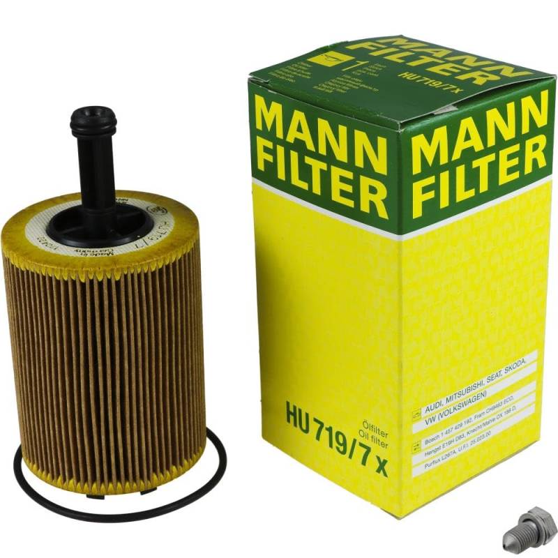 EISENFELS Filter Set erstellt mit MANN-FILTER Ölfilter HU 719/7 x, Verschlussschraube von EISENFELS