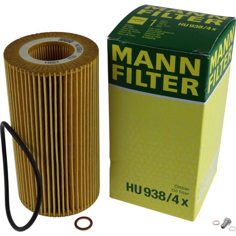 EISENFELS Filter Set erstellt mit MANN-FILTER Ölfilter HU 938/4 x, Verschlussschraube von EISENFELS