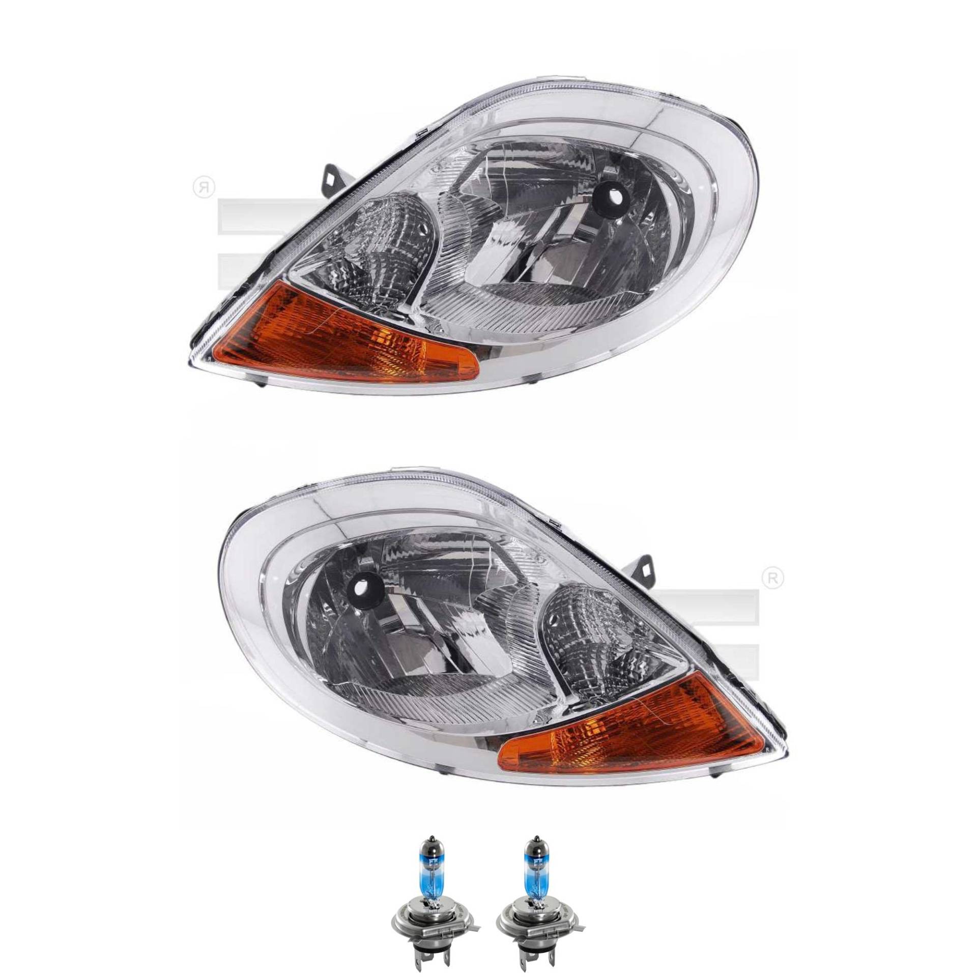 EISENFELS Set 106575522 erstellt mit Scheinwerfer links und rechts + NIGHT BREAKER 200 H4 Leuchtmittel kompatibel mit Trafic II von EISENFELS
