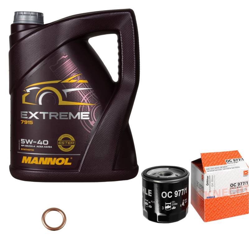 Inspektionspaket Wartungspaket Filterset mit 5 L Motoröl Extreme 5W-40, Ölfilter, Dichtring von EISENFELS