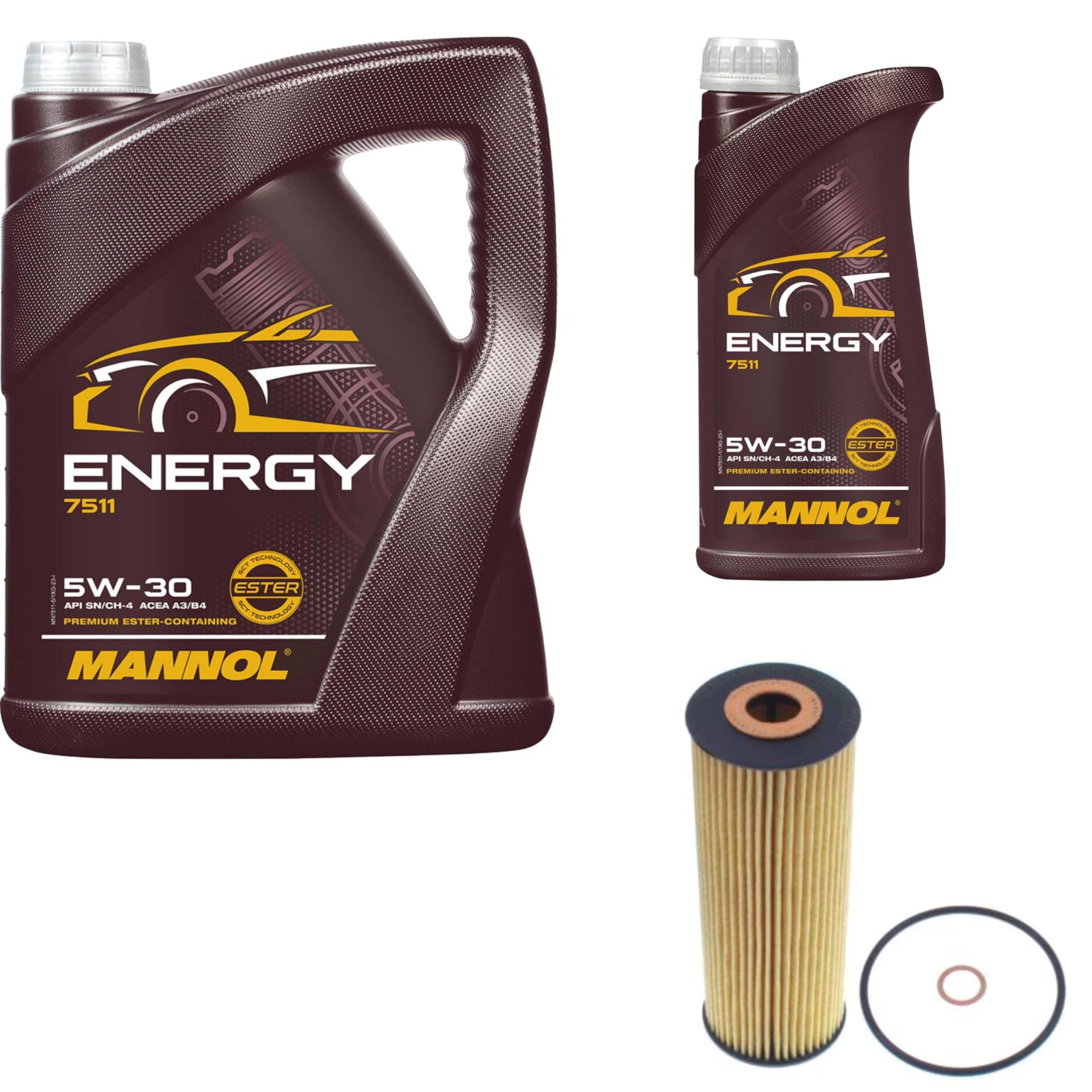 Inspektionspaket Wartungspaket Filterset mit Energy 5W-30 6L, Ölfilter von EISENFELS