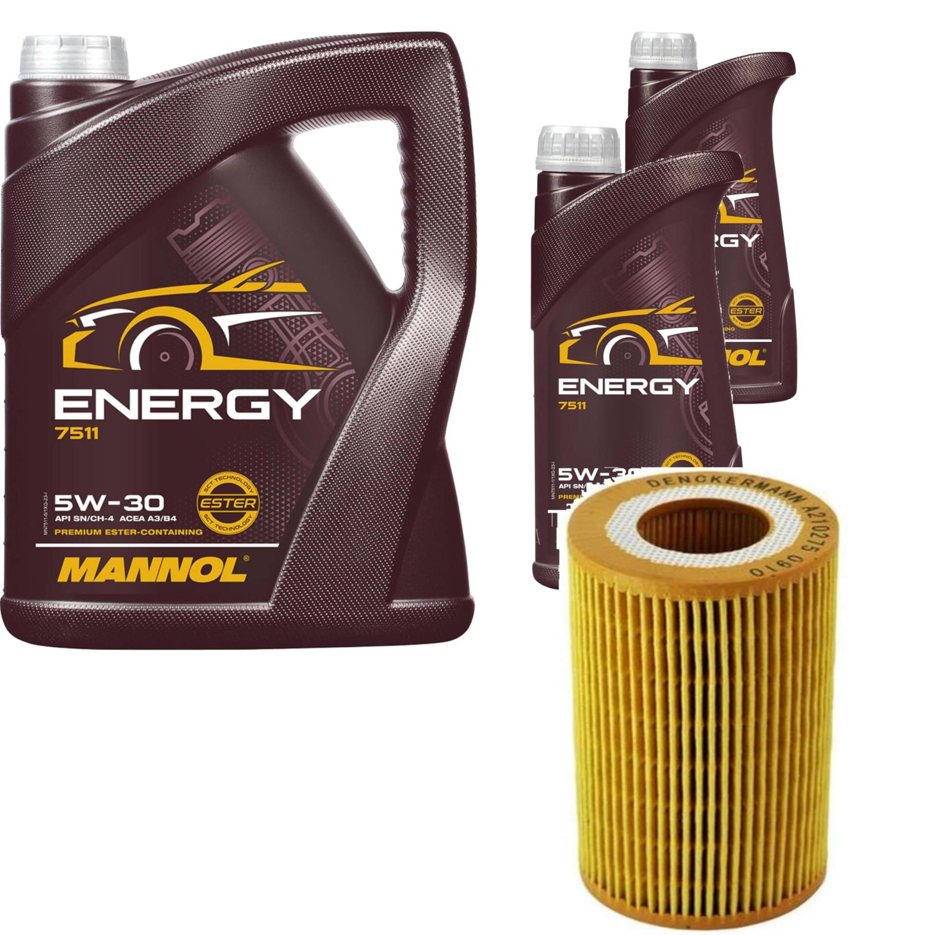 Inspektionspaket Wartungspaket Filterset mit Energy 5W-30 7L, Ölfilter von EISENFELS