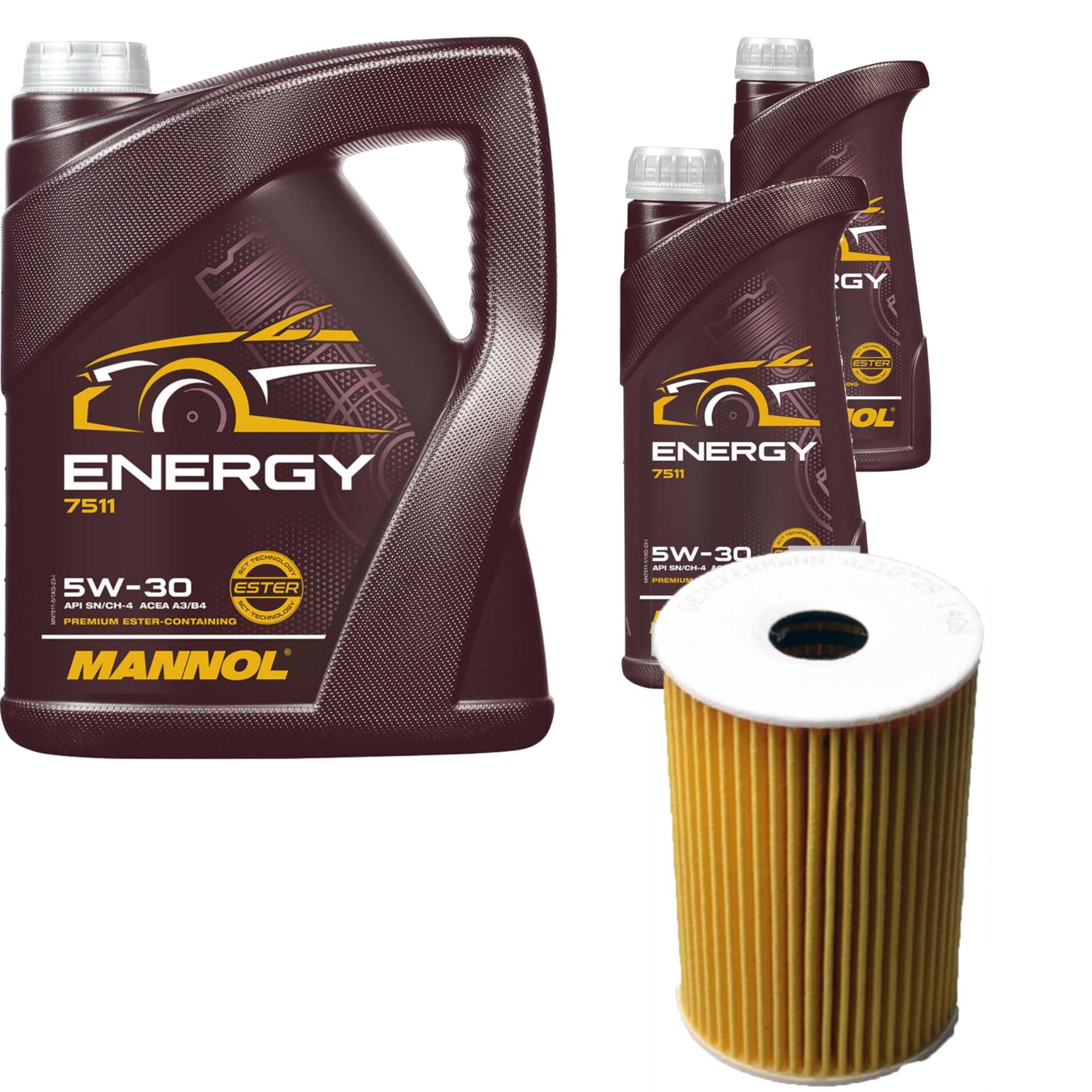 Inspektionspaket Wartungspaket Filterset mit Energy 5W-30 7L, Ölfilter von EISENFELS