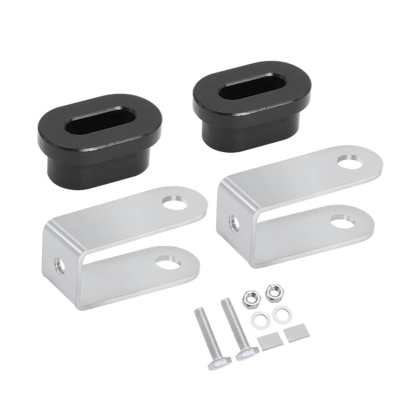 EIWOFER Kettenspannungseinsteller-Set aus Aluminium 7075, kompatibel mit LOSI-1/4 PROMOTO-MX Motorrad RTR, FXR-LOS06000 Kettenelastikeinsteller LOS262002 (Color : Black) von EIWOFER