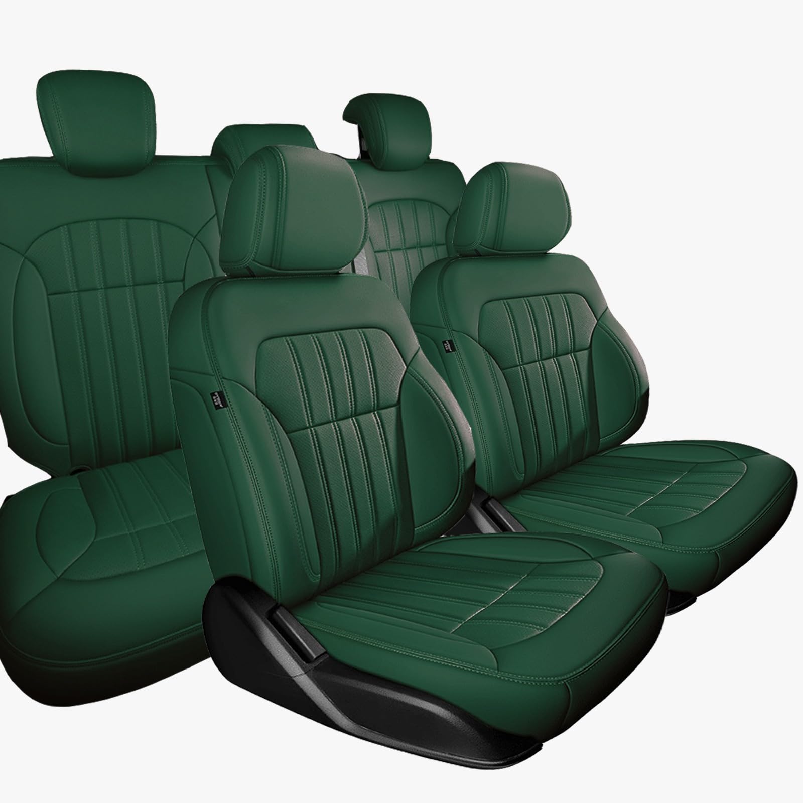 EIYCY Auto Leder Sitzbezüge für Ferrari 348 458 488 550 California Dino,Autositzbezug-Set vorn und hinten, komplett mit Kopfstützenbezügen,Ledersitzkissen,Seitenairbag-kompatibel, maschinenwaschbar von EIYCY