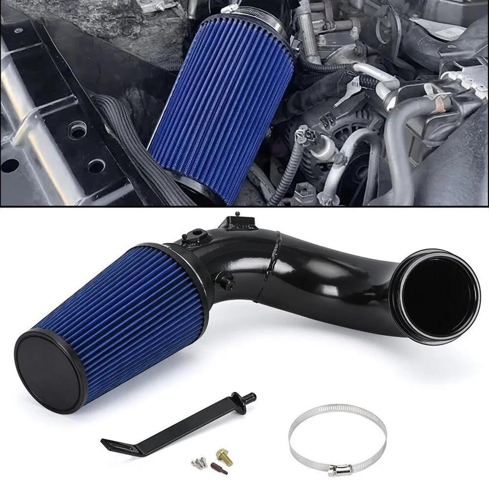 Ansaugrohr Für Dodge Für Ram 2500 3500 6,7 L 2007-2012 Cold Air Intake Rohr Kit Mit High Flow Luftfilter Turbo Auto Ansaugstutzen von EKEGUY