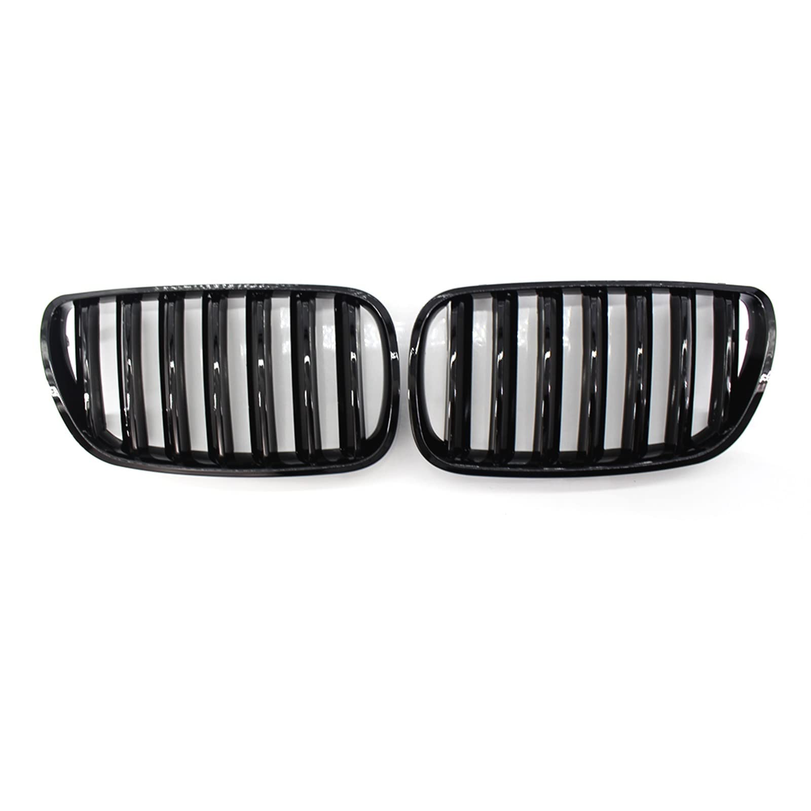 Frontgrill Einsatz 2 Stücke Auto Front Niere Grills Haube Grill Für X3 E83 2007-2010 KüHlergrill(Schwarz glänzend) von EKEGUY