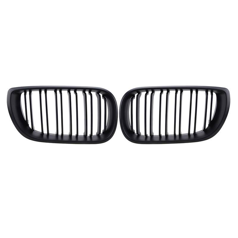 Frontgrill Einsatz Frontstoßstangen-Nierengitter Für 3er-Serie E46 4-Türer 320i 325i 2002–2005 KüHlergrill(Dual Matte) von EKEGUY