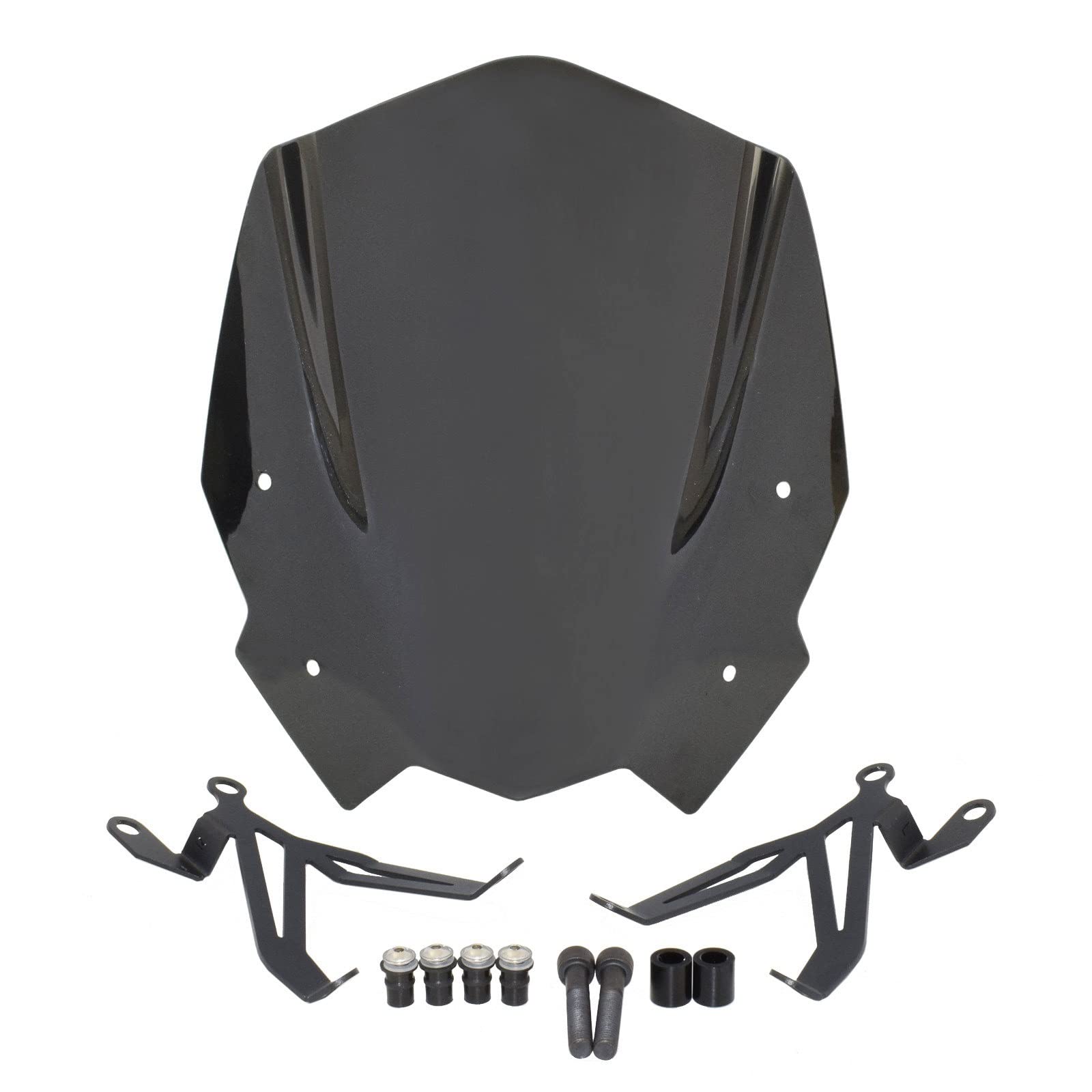 Windschild Motorcycle Front Windscreen Windshield Wind Deflector for for G310R K03 2016-2022 Windabweiser(Dark Smoke) von EKEGUY