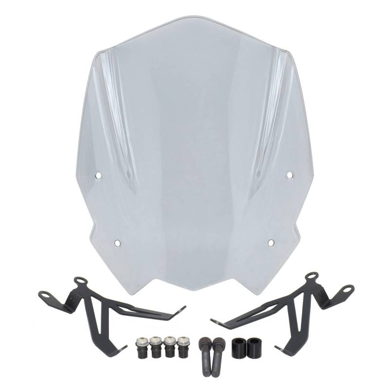 Windschild Motorcycle Front Windscreen Windshield Wind Deflector for for G310R K03 2016-2022 Windabweiser(Smoke Grey) von EKEGUY