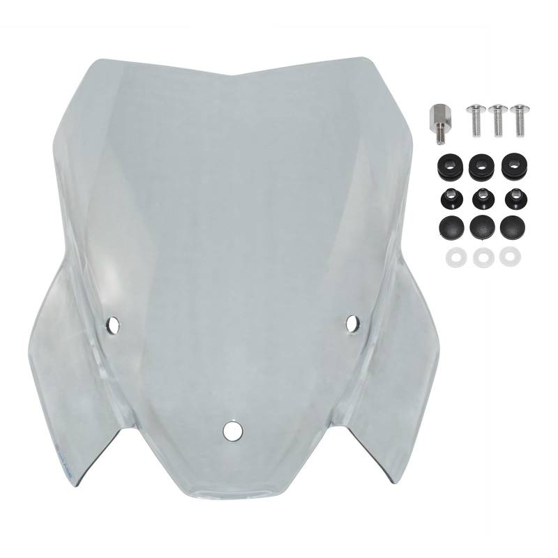 Windschild Motorrad Frontscheibe Windschutzscheibe Bildschirm Schild Für S1000R 2021-2024 Windabweiser(Smoke Gray) von EKEGUY