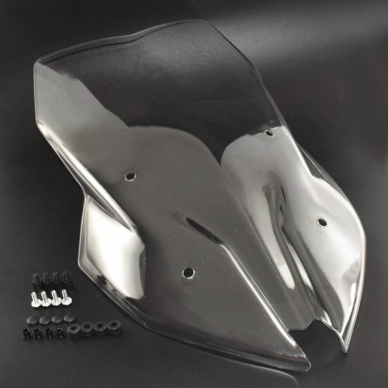 Windschild Motorrad Frontscheibe Windschutzscheibe Schild Windabweiser Für F900XR 2019-2021 Windabweiser(Transparent) von EKEGUY