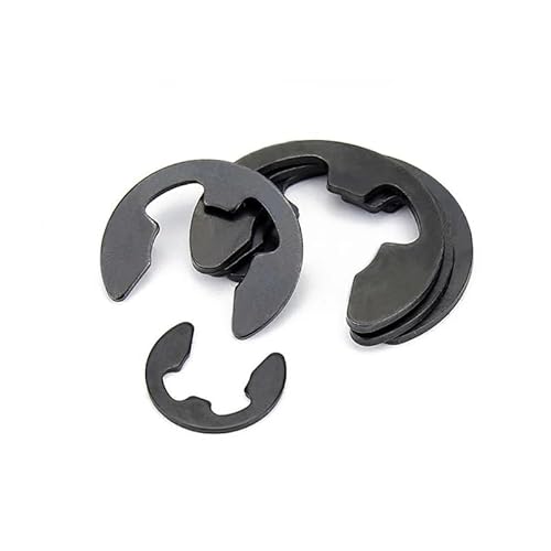 10-100pcs E Clip Circlip Washer 304 Stainless Steel m1.2 m1.5 m2 m2.5 m3 m4 m5 m6 m12 m15 External Retaining Ring Carbon Steel EKFBQBGW(Black Steel,10pcs M15) von EKFBQBGW