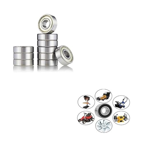 10Pcs Skateboard Bearings Miniature Ball Bearings 606-688 692 693 694 695 696 697 698 699 MR83 MR85 MR104 MR106 MR126 MR149 ZZ EKFBQBGW(605zz(5x14x5mm)) von EKFBQBGW