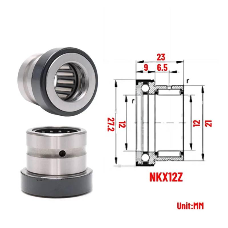 1PCS Combination Bearing Needle Roller Bearing NKX10ZTN NKX12Z NKX15 17 20 25 30 35 40 45 50 60 70Z EKFBQBGW(NKX12Z) von EKFBQBGW