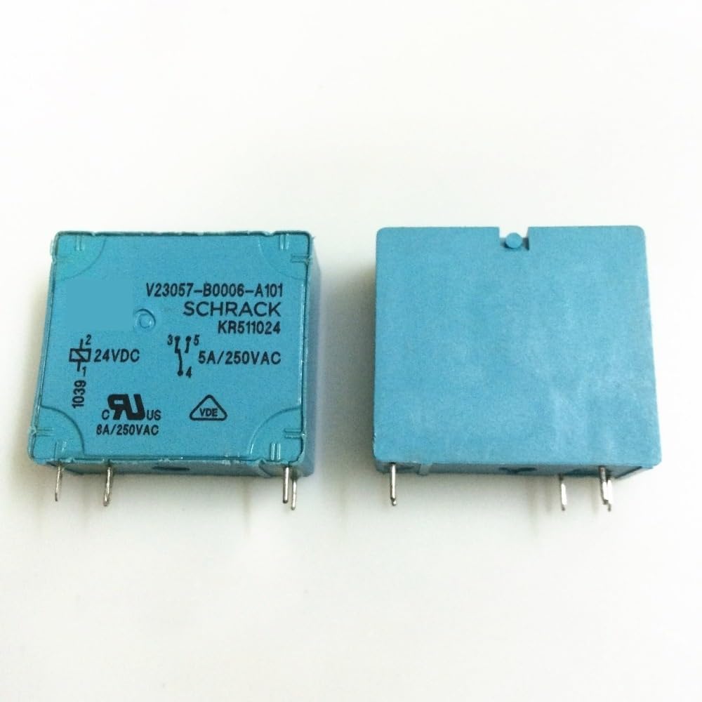 24V relay V23057-B0006-A101 24VDC V23057-B0006-A101-24VDC V23057B0006A101 24VDC DC24V 24V 5A 250VAC 5PIN EKFBQBGW(One Size) von EKFBQBGW