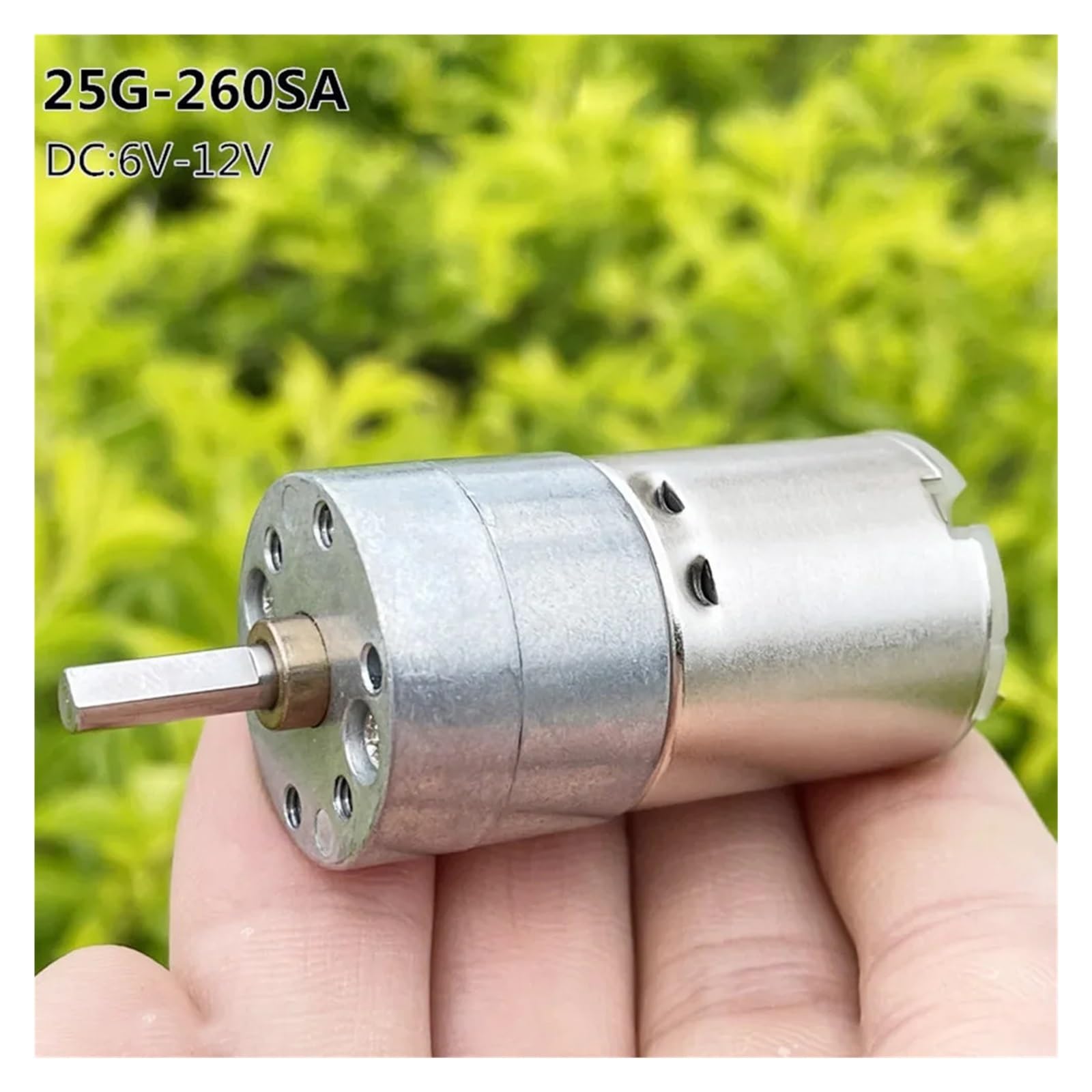 25GA-260 Gear electronic starter Reducer Large Torque DC 6V-12V 32RPM Low Speed Engine Robot DC Metal D-axis Motors EKFBQBGW von EKFBQBGW