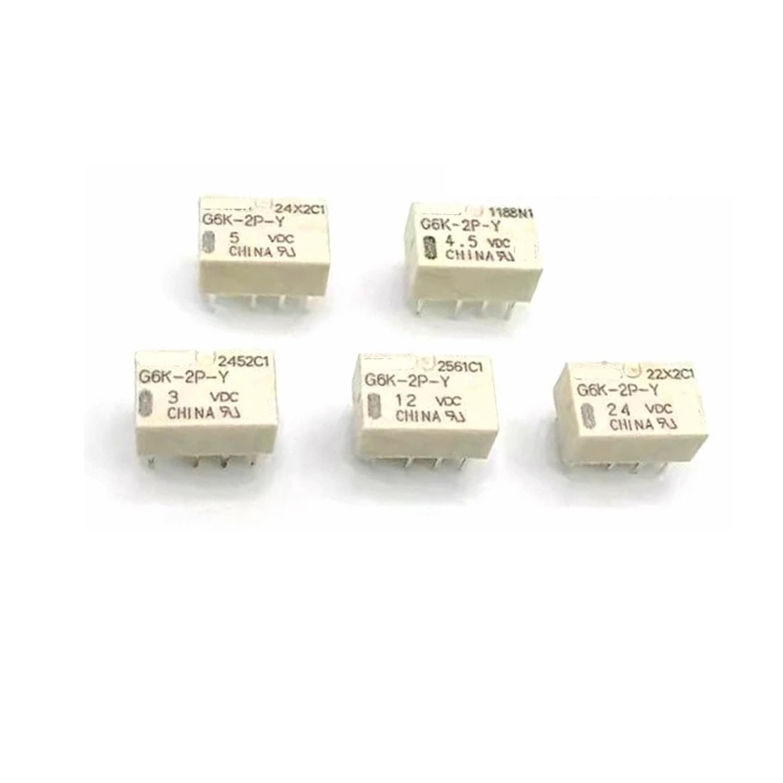 2P-Y-3VDC G6K-2P-Y-5VDC G6K-2P-Y-12VDC G6K-2P-Y-24VDC Two-open two-close DIP-8 2A 5V 12V 24V signal relay EKFBQBGW(5PCS-G6K-2P-Y -12VDC) von EKFBQBGW