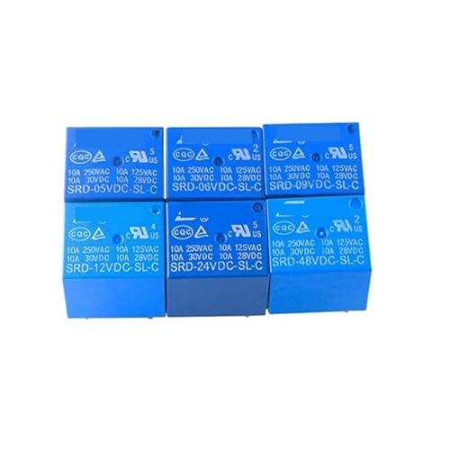 5PCS Relay SRD-03VDC-SL-C 05V/06V/09V/12V/24V/48VDC-SL-C 5-pin EKFBQBGW(5PCS SRD-06VDC-SL-C) von EKFBQBGW