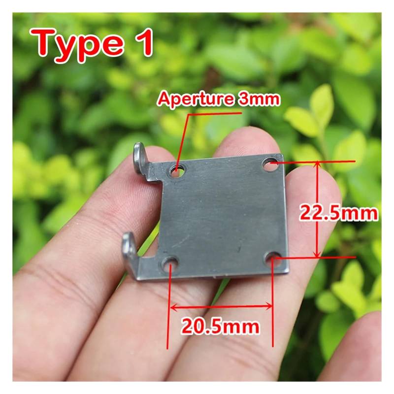 DC electronic starter Bracket Stainless Steel Steel Base Fixed Mounting Base Machine Seat Support Bracket Seat Motors Accessories EKFBQBGW(Type 1) von EKFBQBGW