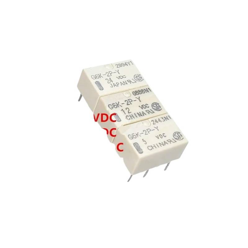 Relay insert pin 8 G6K-2P-Y-3VDC G6K-2P-Y-5VDC G6K-2P-Y-12VDC G6K-2P-Y-24VDC EKFBQBGW(10PCS G6K-2P-Y-24VDC) von EKFBQBGW