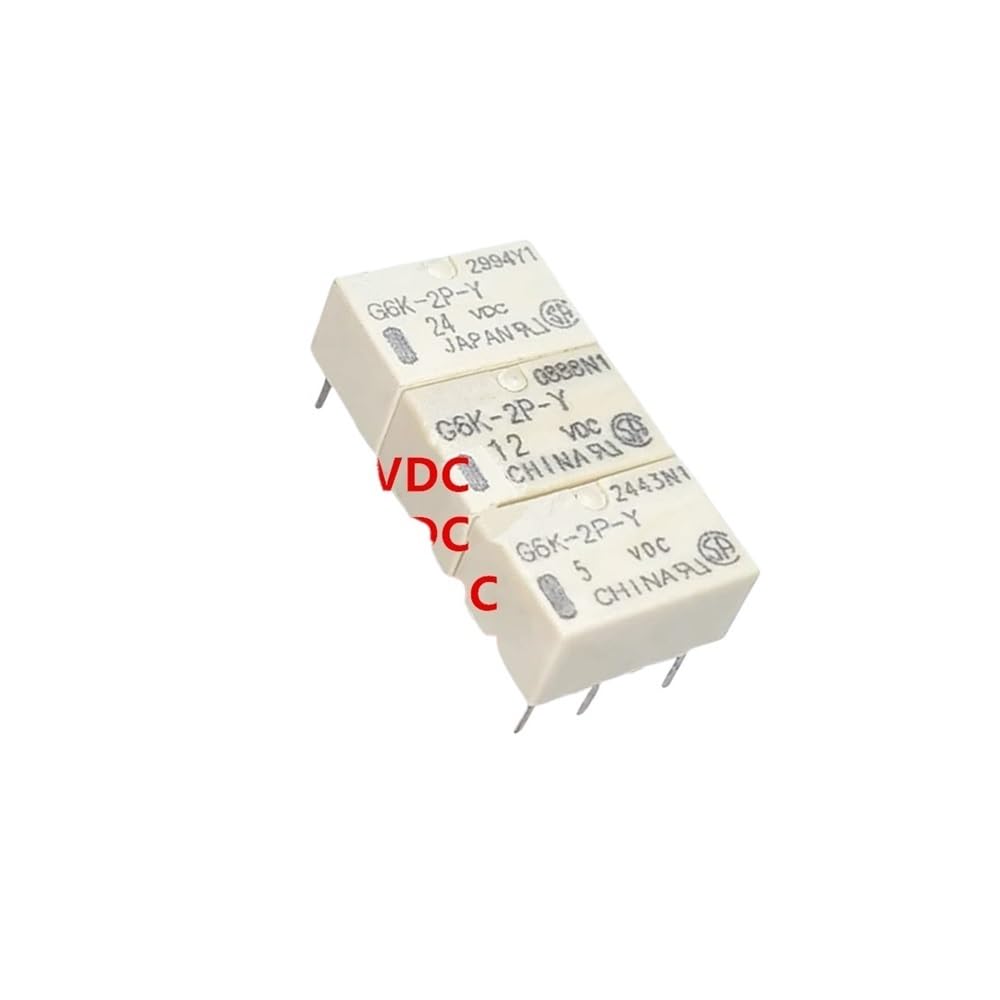 Relay insert pin 8 G6K-2P-Y-3VDC G6K-2P-Y-5VDC G6K-2P-Y-12VDC G6K-2P-Y-24VDC EKFBQBGW(5PCS G6K-2P-Y-3VDC) von EKFBQBGW