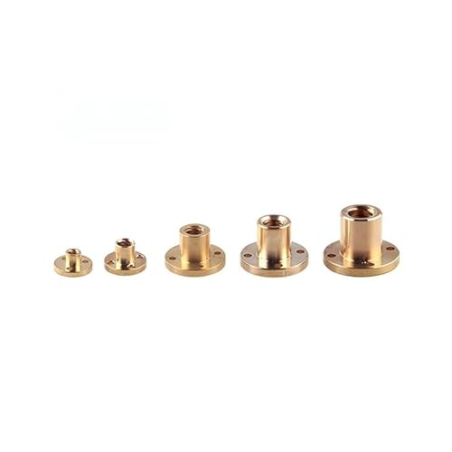 T5 T6 T8 T10 T12 T14 T20 Lead Screw Nut Pitch 1/2mm Lead 1/2/3/4/8/10mm/12mm/14mm Brass Lead Screw Nut for CNC Parts 3D Printer EKFBQBGW(T8 Pitch 2mm Lead2mm) von EKFBQBGW