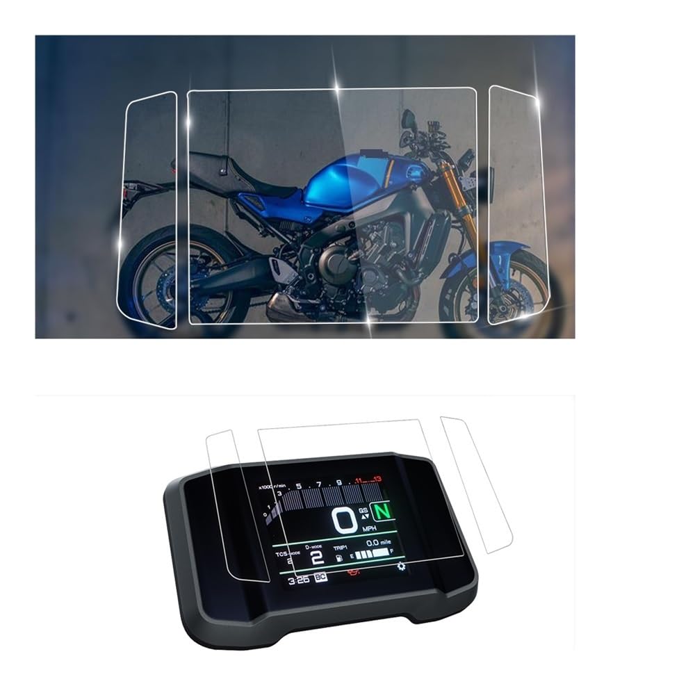 EKoKim Dashboard Screen Protector Motorrad-Armaturenbrett-Displayschutz Für Y&AMAHA XSR 900 2022, HD-Anti-Glare-Kratzer-Cluster-Displayschutz, Instrumentenfolie von EKoKim