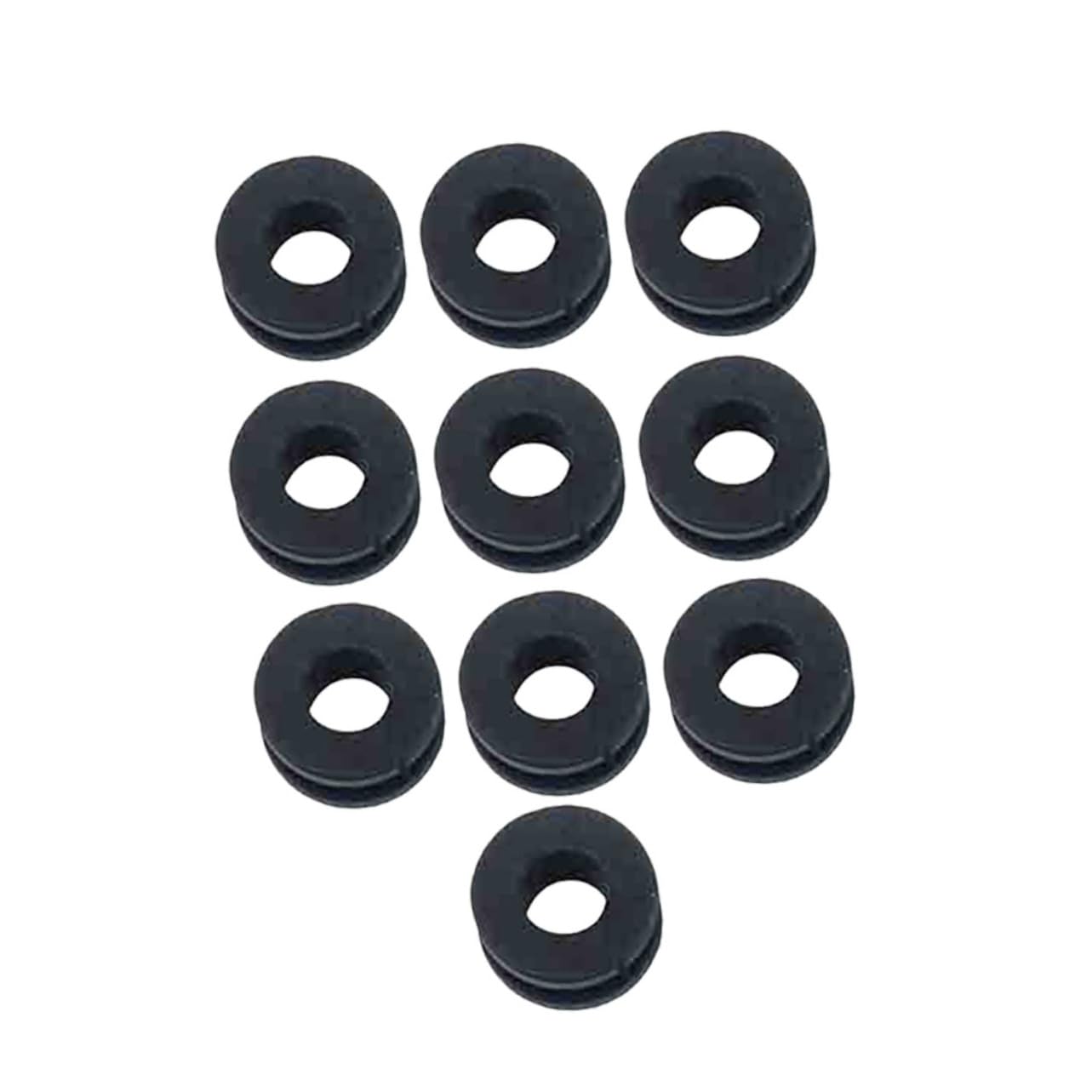 ELAYARD 10-teiliges Set Gummidichtung Gummiringe Zur Absorption Von Motorrädern Absorptionsgummiring Dichtring Puffer Gummiring Black von ELAYARD