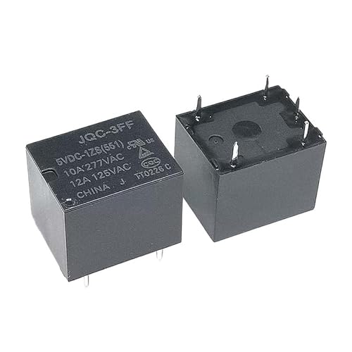 5PCS HF- JQC-3FF-5 005 9 009 12 012 24 024 VDC -1ZS 1HS 4 feet/ 5 feet Relay ELCCHRLD(5PCS JQC-3FF-005-1ZS) von ELCCHRLD