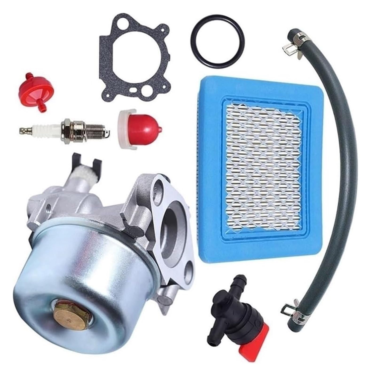 Moto Gasmotoren Vergaser Kit Für Briggs Für Stratton 799866 790845 799871 796707 794304 Vergaser Carb Combo Kit Vergaser Mit Luftfilter Kraftstoffschlauch Filter Vergaser von ELCEAMMDLW