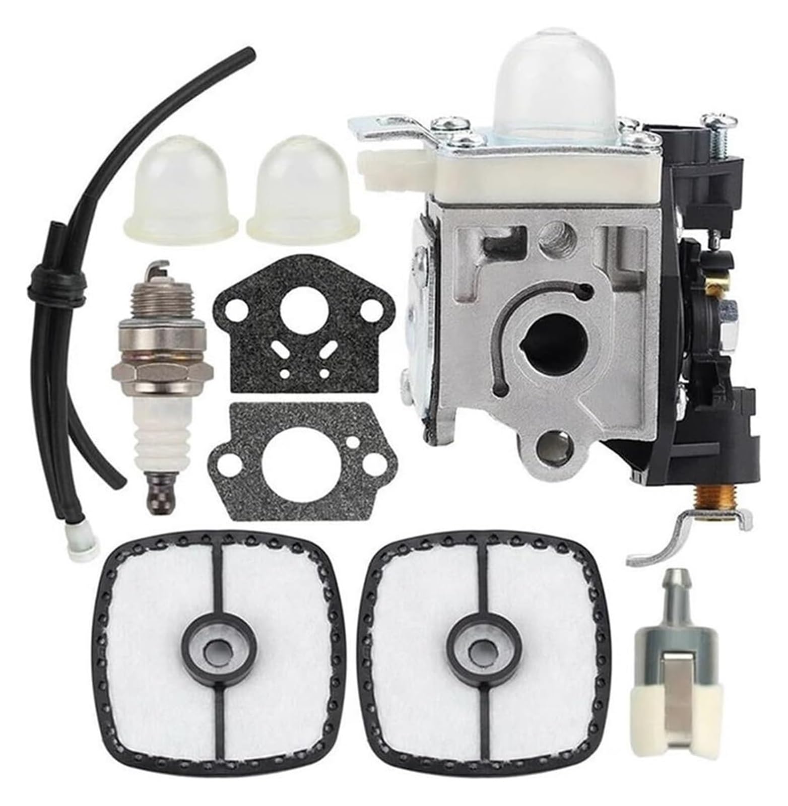 Moto Gasmotoren Vergaser Kit Für Echo ES-250 PB-250 PB-250LN Für Zama RB-K106 A021003660 Vergaser Motoren Teile Vergaser Dichtungen Luftfilter Kraftstoff Filter Vergaser von ELCEAMMDLW